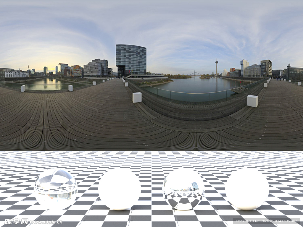 C4D城市街道贴图HDR贴图