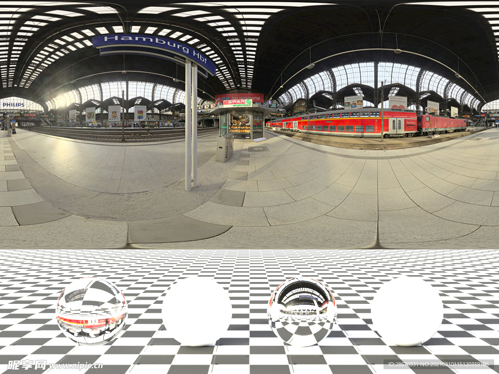C4D城市街道贴图HDR贴图