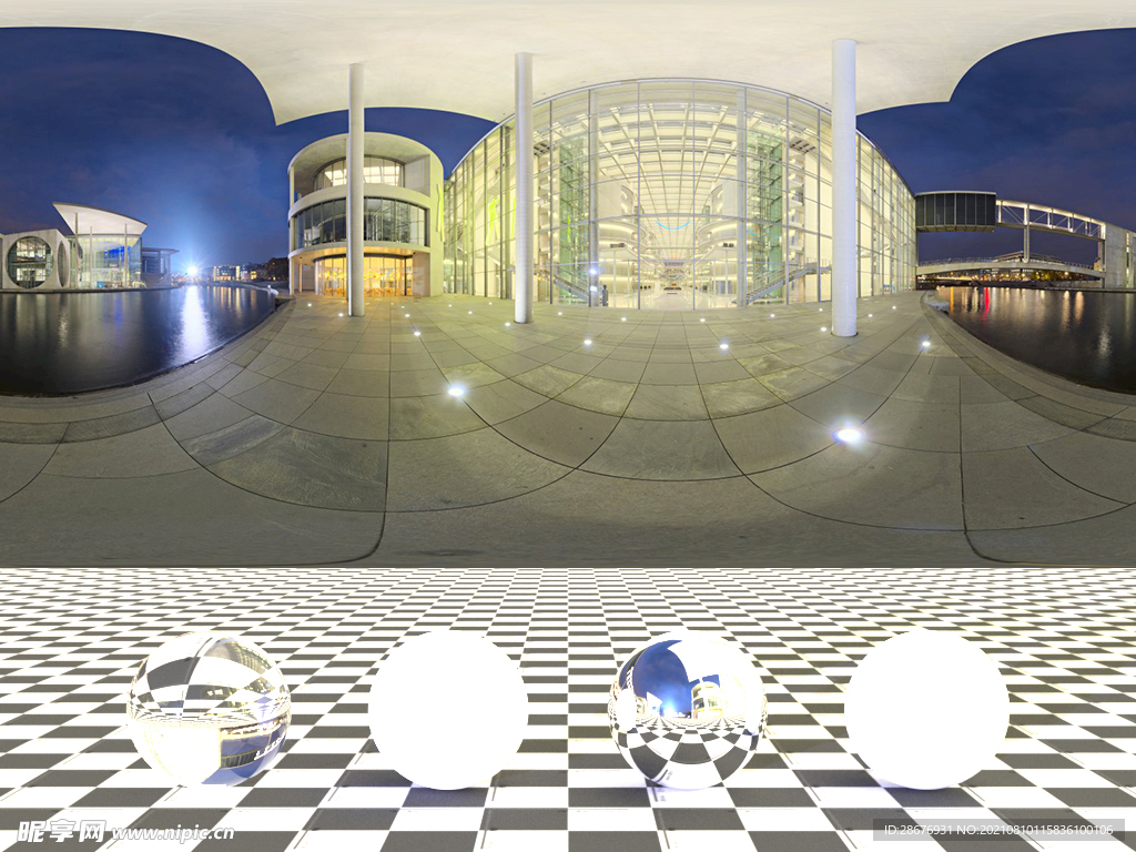 C4D城市街道贴图HDR贴图
