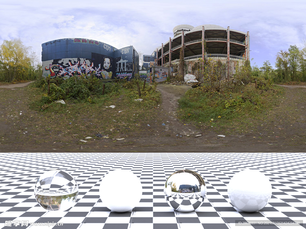 C4D城市街道贴图HDR贴图