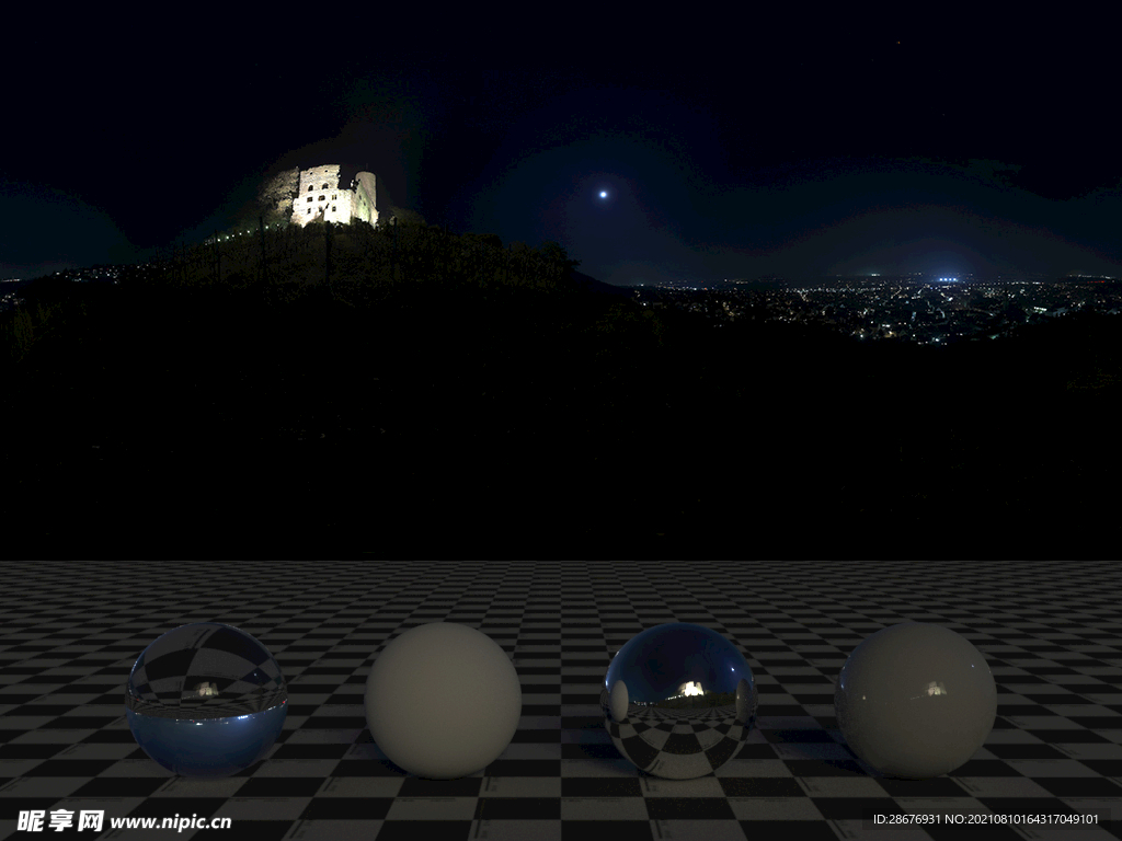 C4D城市夜景贴图HDR贴图