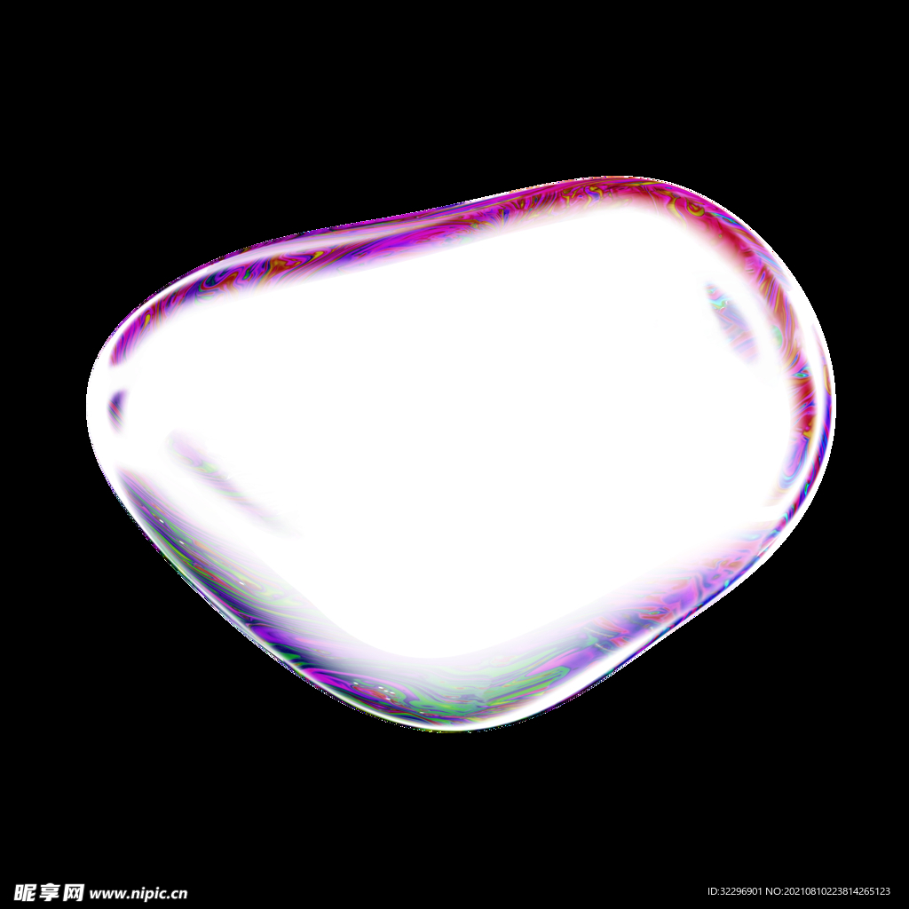 高级炫彩透明泡泡素材