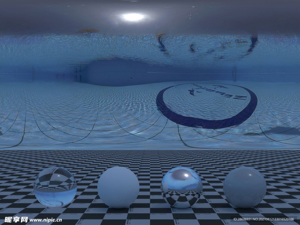 HDR贴图C4D泳池背景