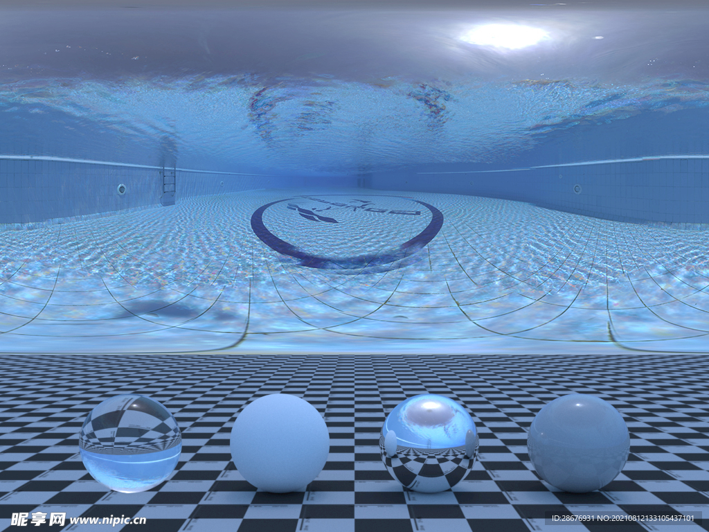 HDR贴图C4D泳池背景