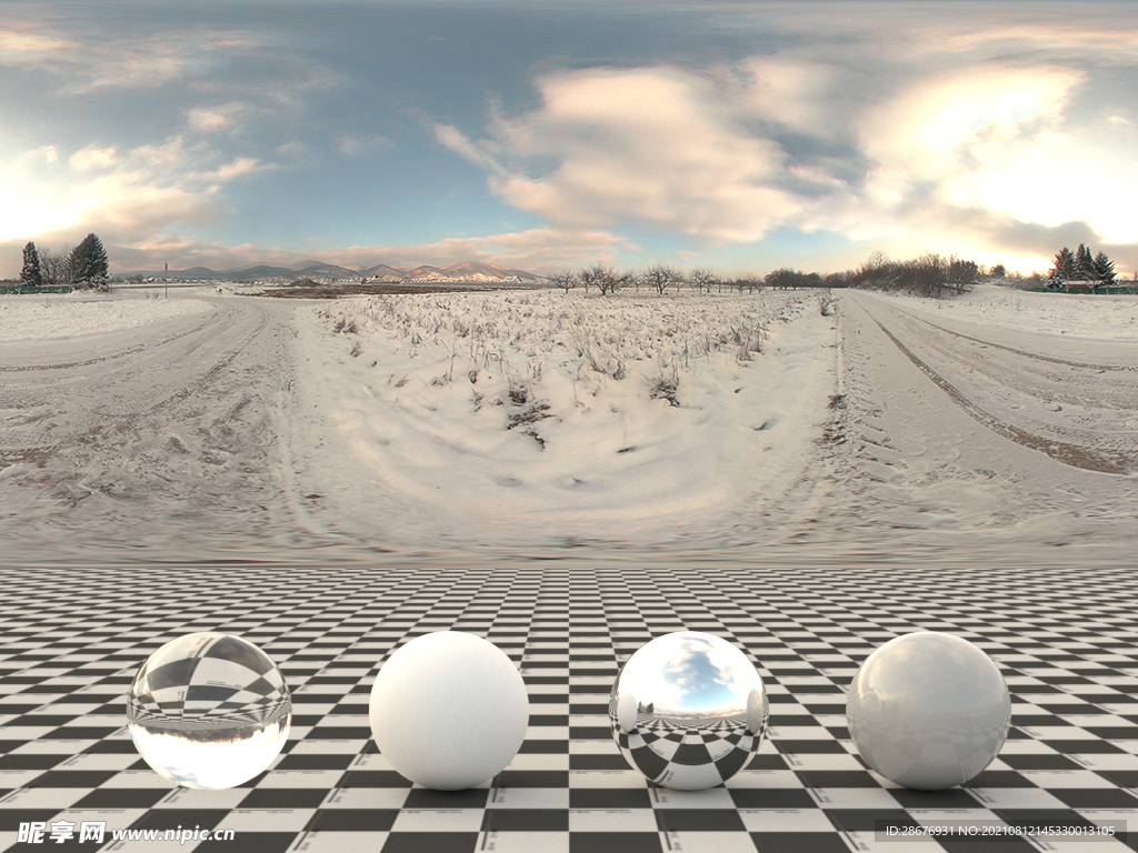HDR贴图C4D雪景贴图