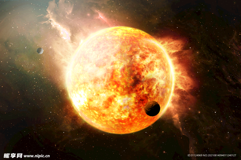 震撼外太空行星星球PSD素材