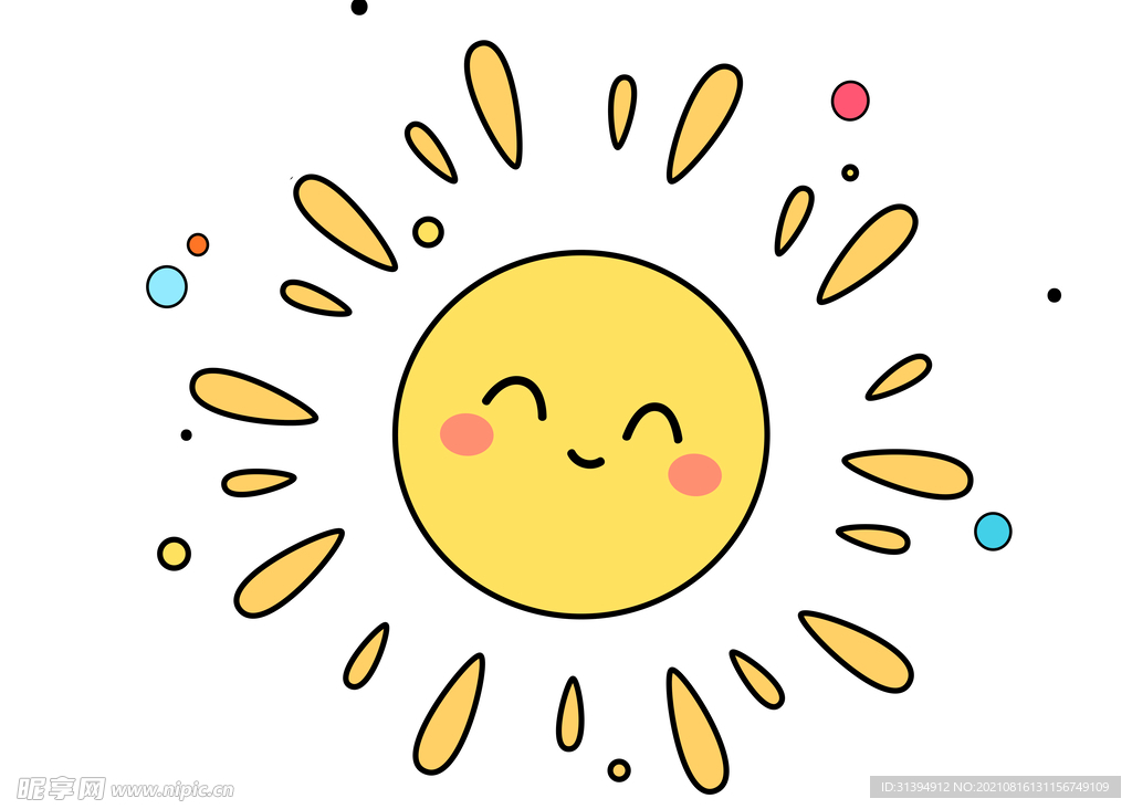 卡通太阳