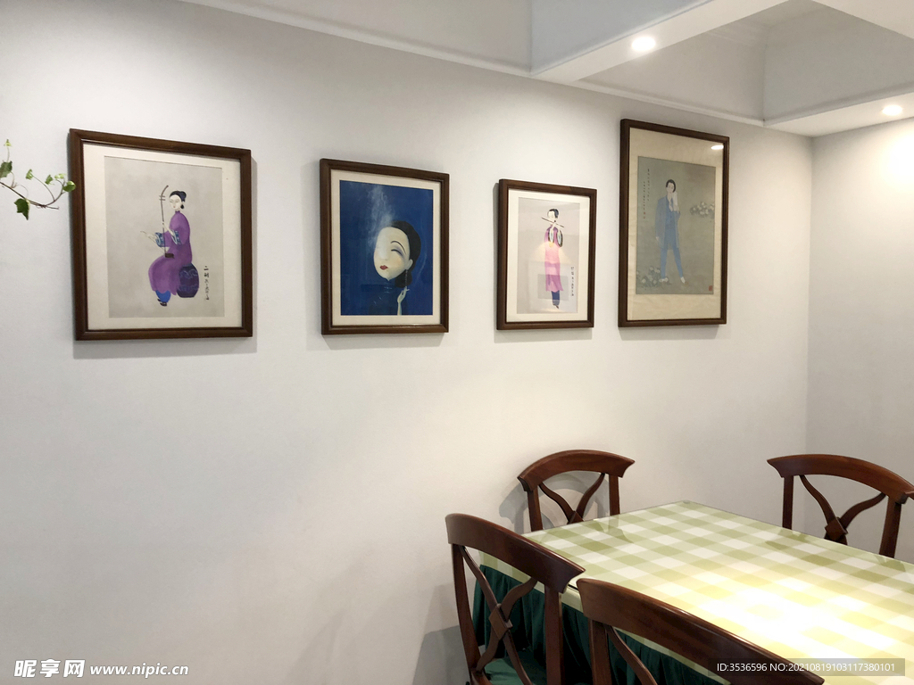中式餐厅挂画 