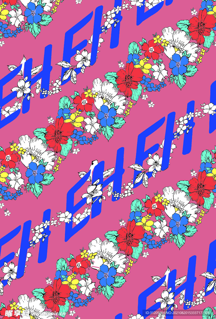 花和字母