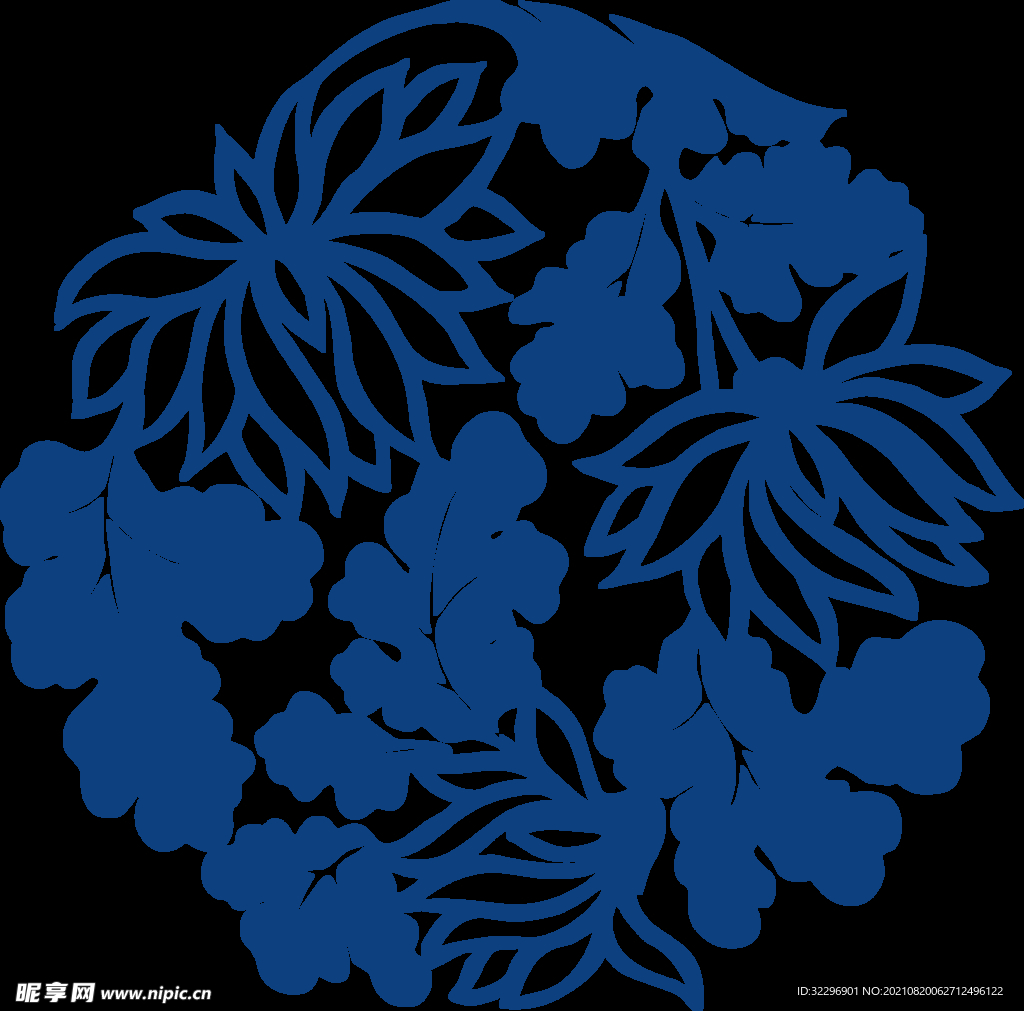 中国风古典青花瓷图案