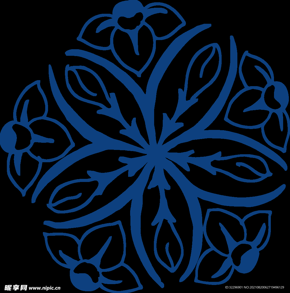 中国风古典青花瓷图案