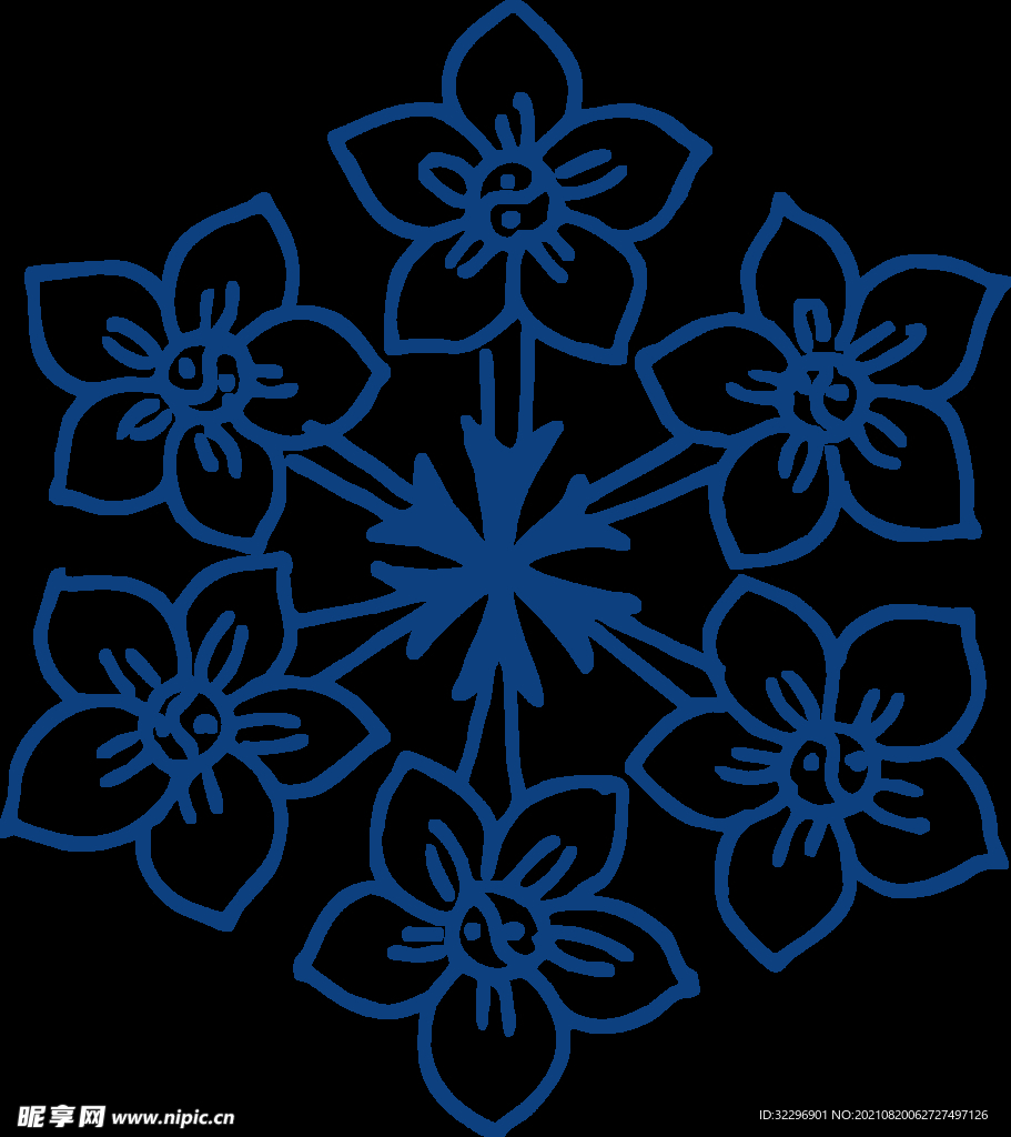 中国风古典青花瓷图案