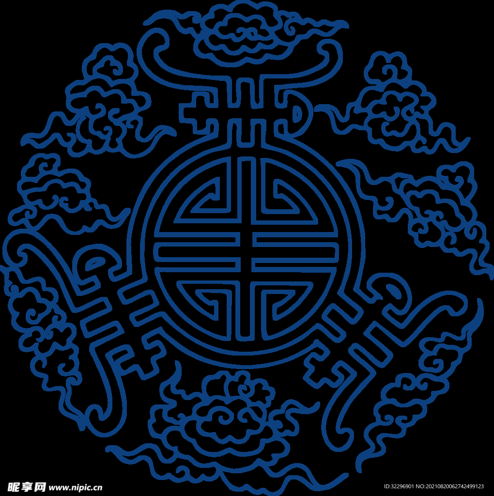中国风古典青花瓷图案