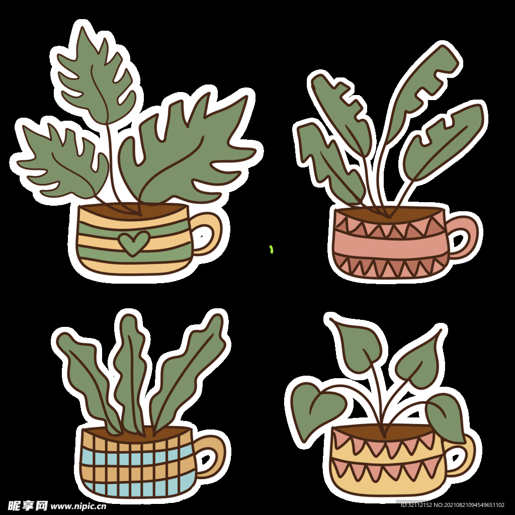卡通植物