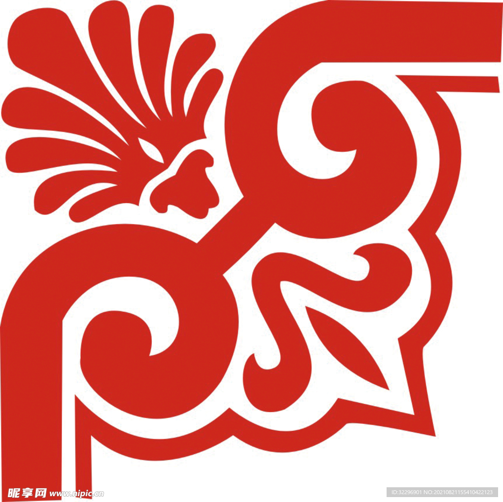  中国风中式窗花图案素材