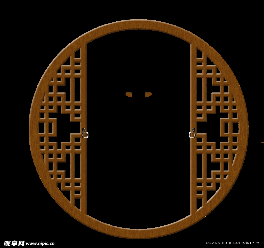  中国风中式窗花图案素材