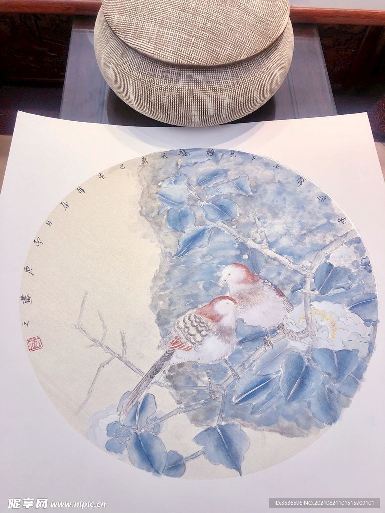 花鸟工笔画 
