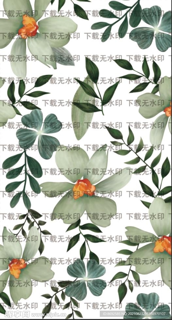 复古植物叶子