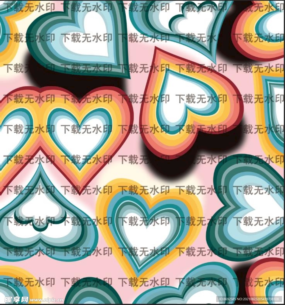 彩色爱心