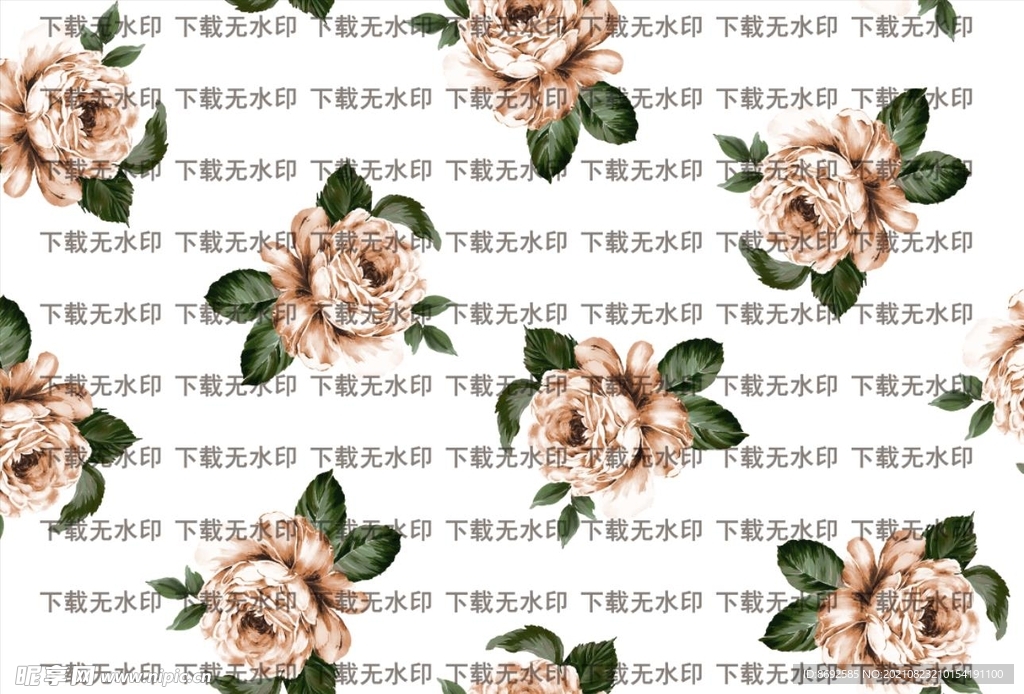 手绘玫瑰花