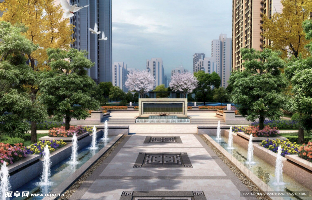 高楼建筑效果 