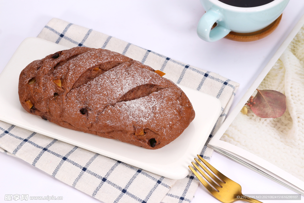 巧克力提子面包