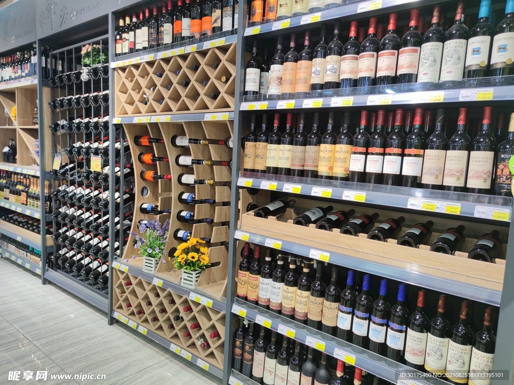 超市红酒