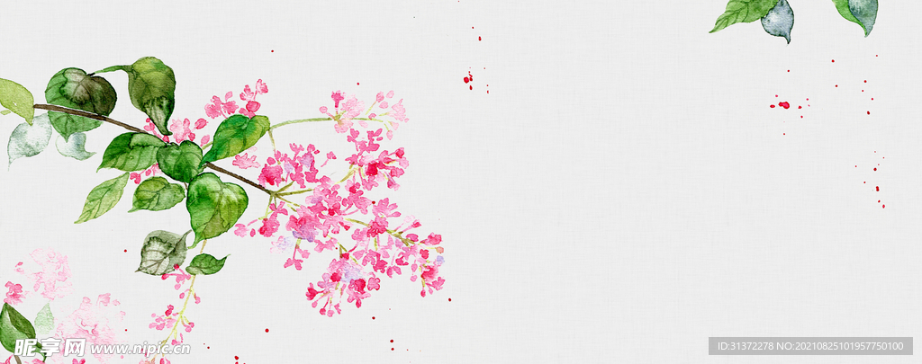   手绘古风插画背景图片 