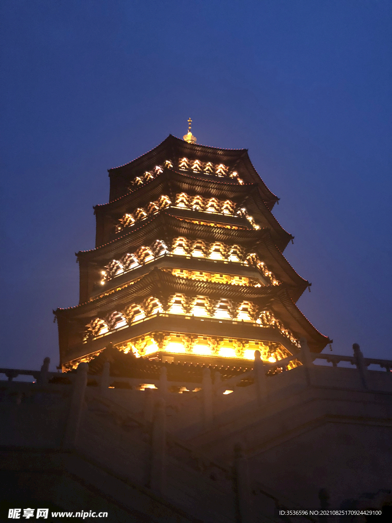 宝塔夜景