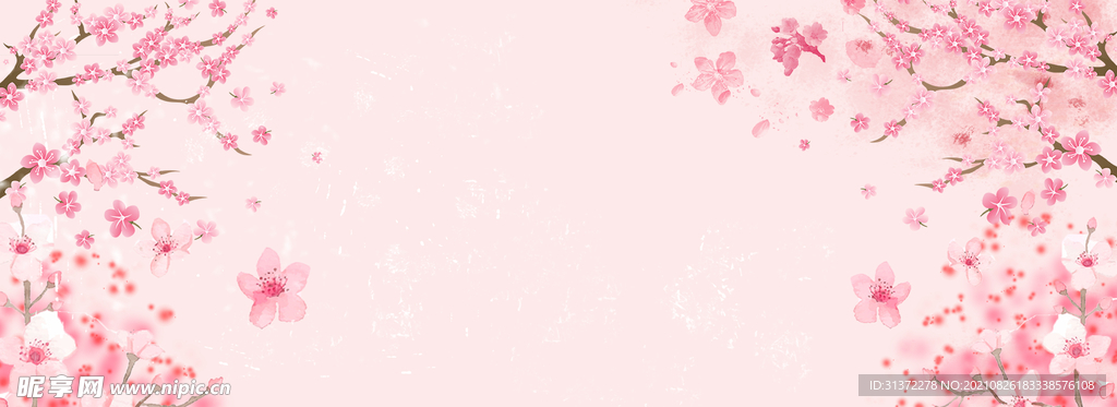     手绘古风插画背景图片