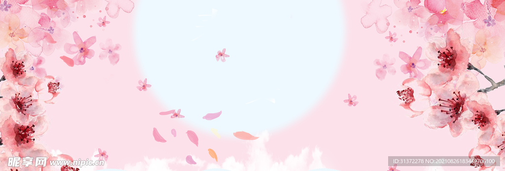  手绘古风插画背景图片