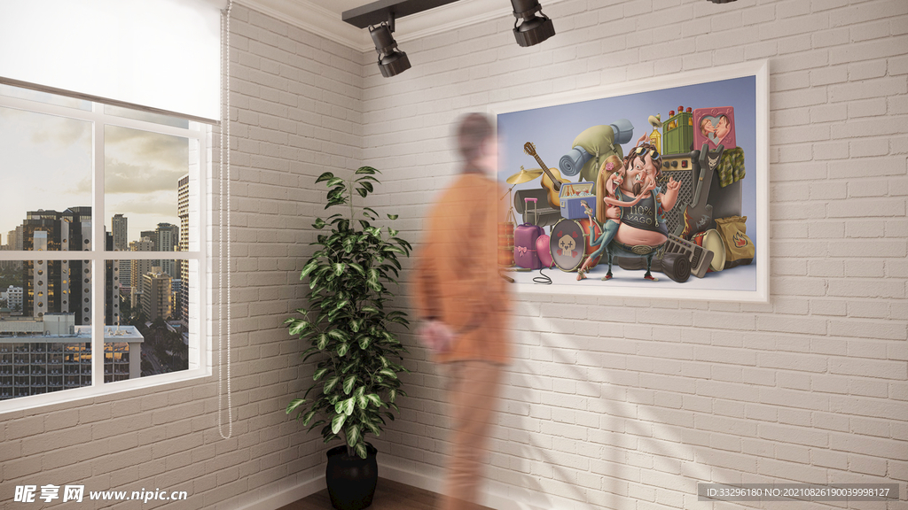 展厅画廊样机