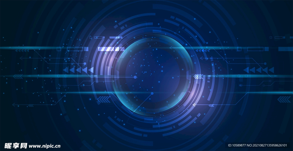 蓝色科技背景