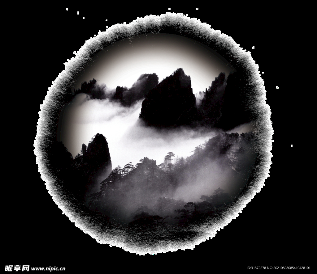  手绘古风插画背景图片 