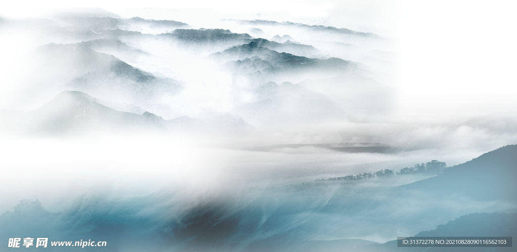  手绘古风插画背景图片 