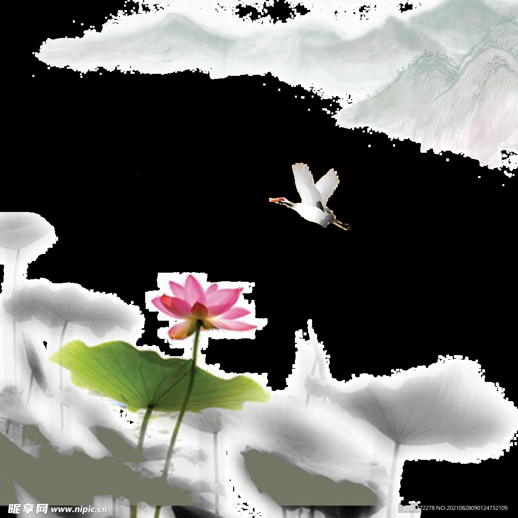 手绘古风插画背景图片 