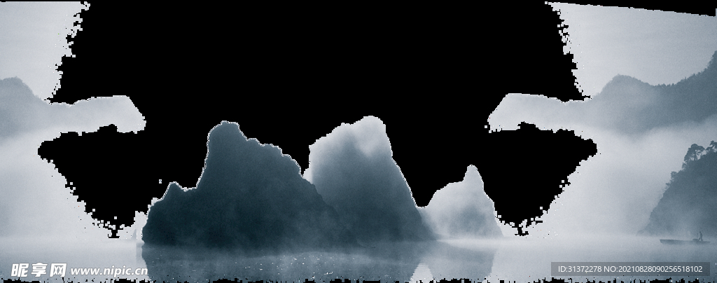   手绘古风插画背景图片 