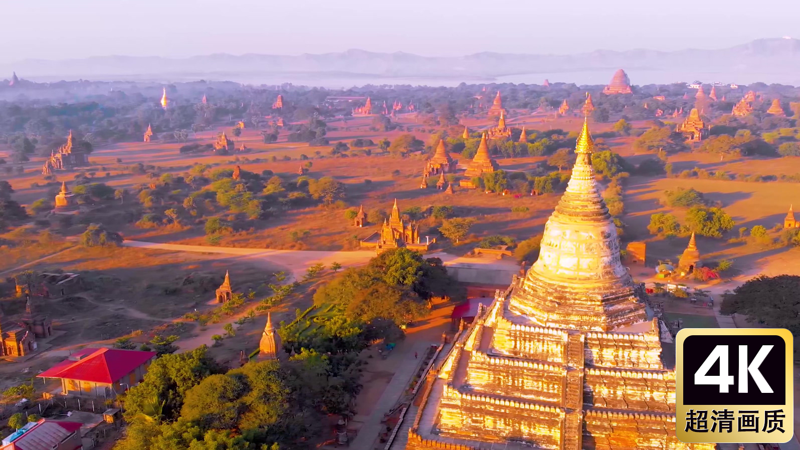 航拍东南亚塔林