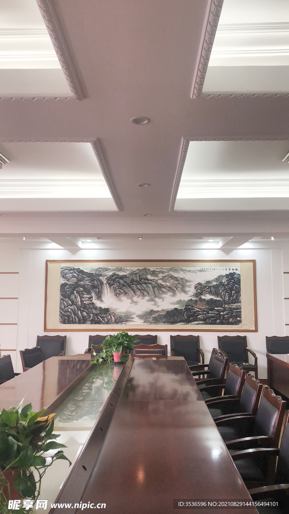 会议室山水画 