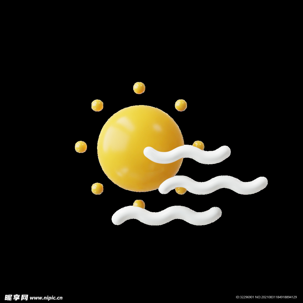 3D图标素材天气