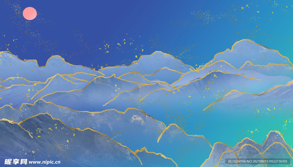 现代山水装饰画