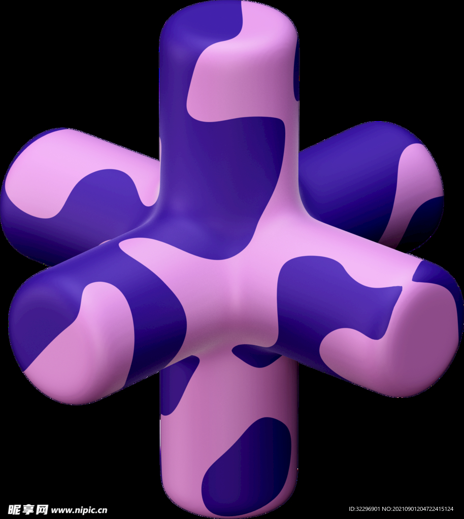 3D图标素材 立体几何图形