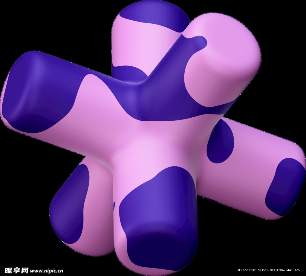 3D图标素材 立体几何图形