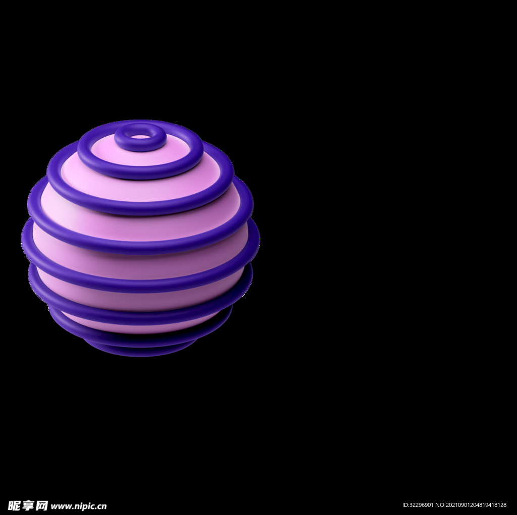 3D图标素材 立体几何图形