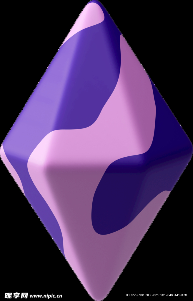 3D图标素材 立体几何图形