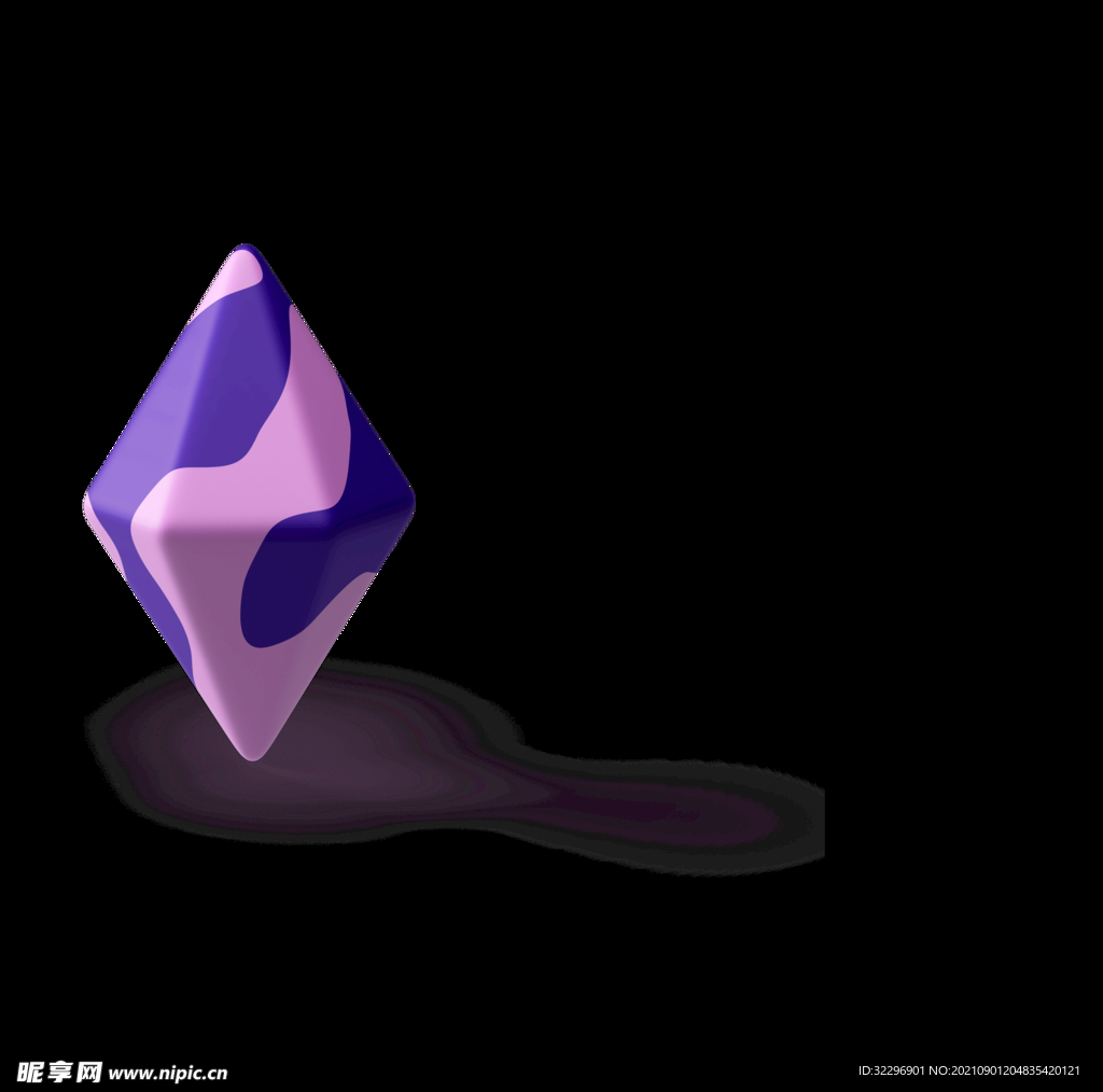 3D图标素材 立体几何图形