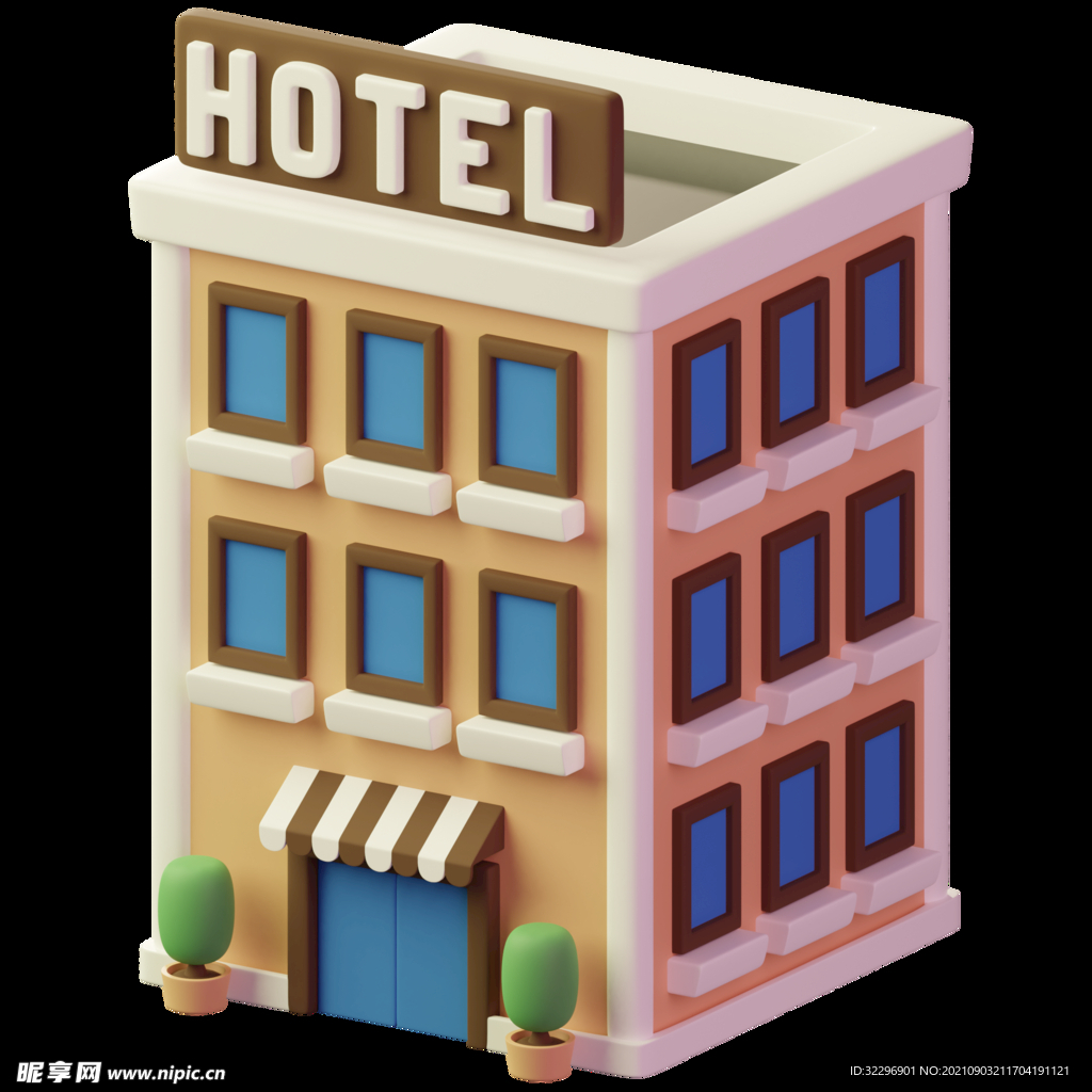 3D图标素材 立体旅游