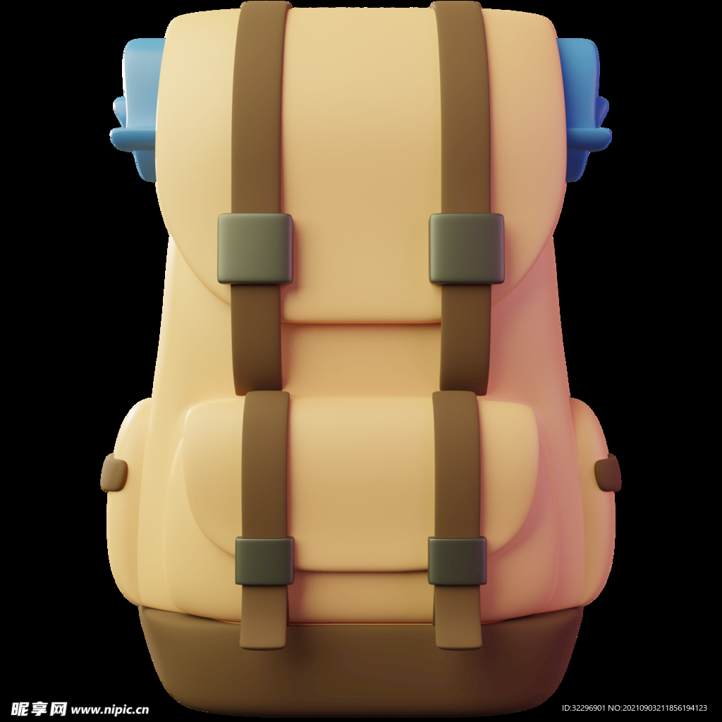 3D图标素材 立体旅游