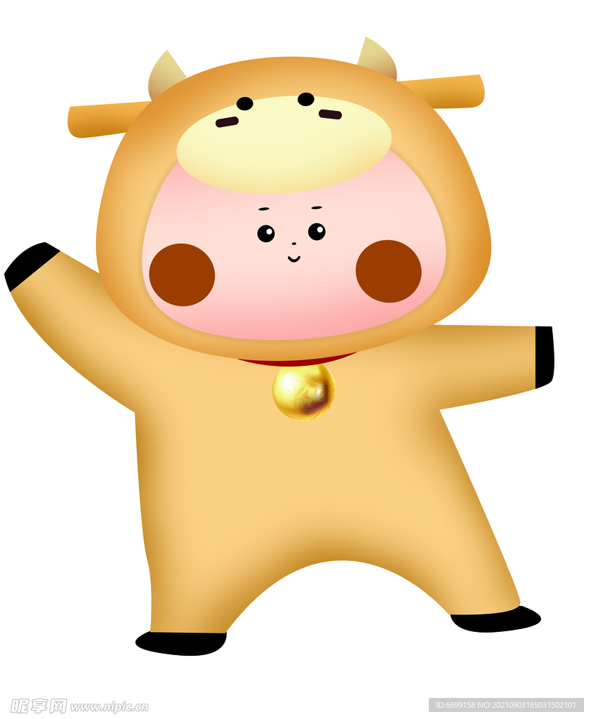 卡通牛宝宝