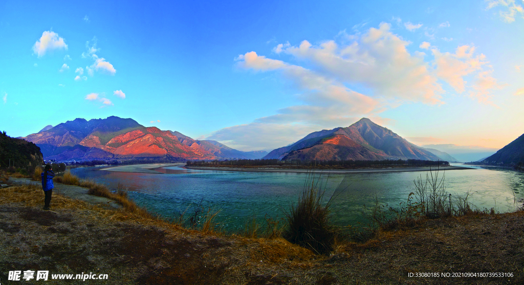 山水风景背景
